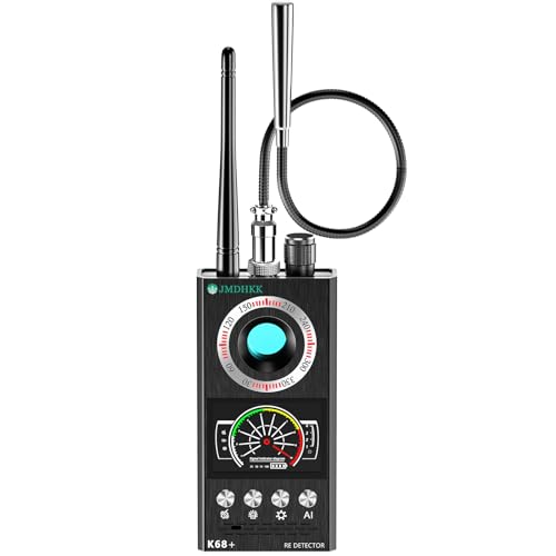 JMDHKK Détecteur Caméra Espionne et Micro Espion, Traceur Magnétique et Signal sans Fil pour Maison, Bureau, Hôtel, Voiture – Protection Vie Privée pour...