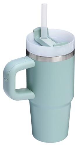 Image of STANLEY Quencher H2.0 Tumbler with Handle and Straw 14 oz | Flowstate 3-Position Lid | Cup Holder Compatible for Travel | Insulated Stainless Steel Cup | BPA-Free | Seafoam