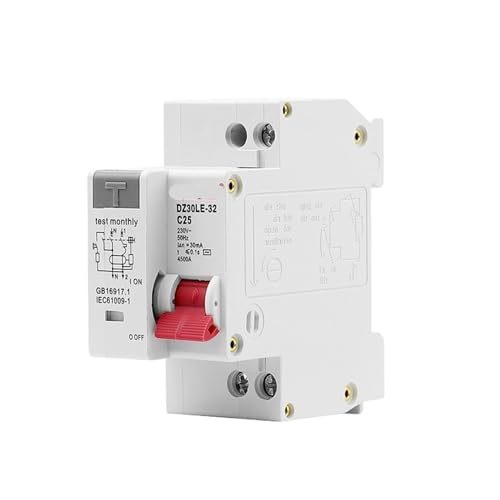 Disjoncteur à courant résiduel DZ30L avec coupure instantanée phase neutre 230V 10A