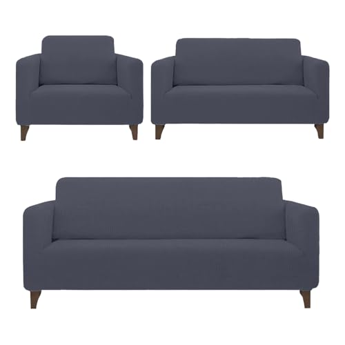 Recopilación de Juegos de sofás los mejores 5. 46 Melocotton - Juego de Protector Cubre Sala Elástico Strech Fit. Renueva tu Sala sin gastar más. Juego Completo: Incluye Protectores de Sofá de 1, 2 y 3 plazas. Ideal para...