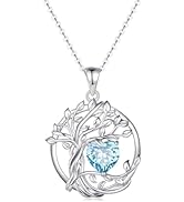 Amazon | [AGVANA] ネックレス レディース ガーネット 1月 誕生石 生命