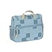 LÄSSIG Kinder Kulturtasche Waschbeutel Waschtasche Kulturbeutel zum Hängen/Mini Washbag Pattern Party Blue