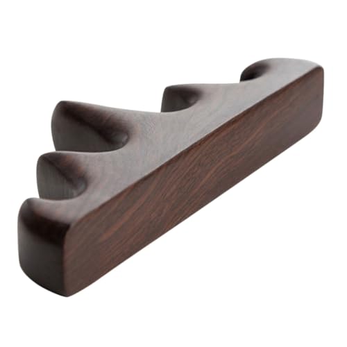 NUOLUX 五指山筆置き 黒梓 書道筆ホルダー ペンピロー 伝統デザイン 書斎用インテリア