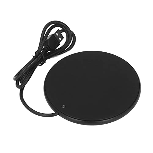 , Small Portable SpaceSaving Thin Base Candle Warmer Plate Tempered Glass Smart Power Off Function for Home for Travelling for Office