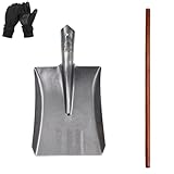 ZHAOXI Ahora choza, choza Engrosada Hecha de Acero al manganeso, choza Plana para excavación agrícola, choza Puntiaguda Duradera para jardinería, Ahora choza para Limpiar y Romper el Hielo (D)