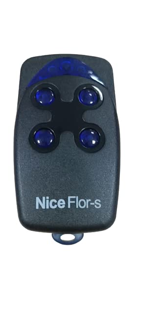 Electronic - Nice Flo Remote Control Transmitters Apricancello Flo Original Flor Flor-S Flo2R Inti 433.92Mһz Gate Remote Control (Black-4 button)