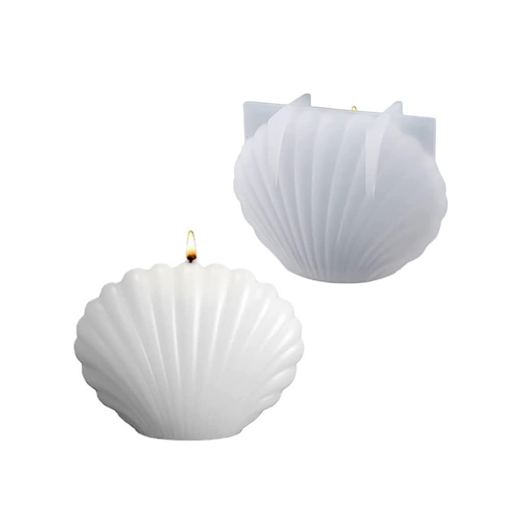 Shell Mold Shell Silicone Mold Conch Resin Mold Sea Shell Silicone Mold for Candles Soap Mold Candle Making Mold Epoxy Casting Crafts for Home Desktop Decoration 1 Pack Small