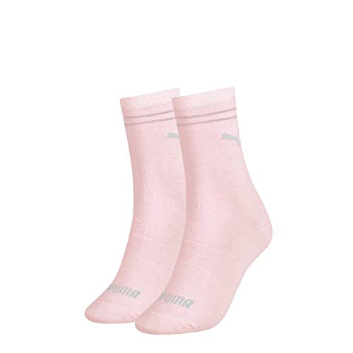 PUMA Damen New Casual Socken Classic 6er Pack, Größe:39-42, Farbe:Pink (276)