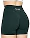 AUROLA Intensify Workout Shorts for Women Seamless Scrunch Short Gym Yoga Running Sport Active Exercise Fitness Shorts(S,Ponderosa Green)