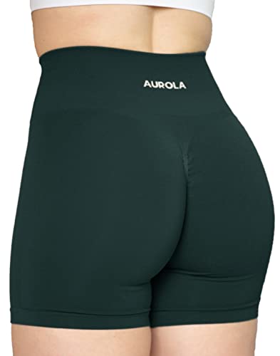 Image of AUROLA Intensify Workout Shorts for Women Seamless Scrunch Short Gym Yoga Running Sport Active Exercise Fitness Shorts