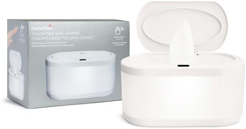 Munchkin Touch Free Baby Wipe Warmer with Nightlight & Motion Sensor, White