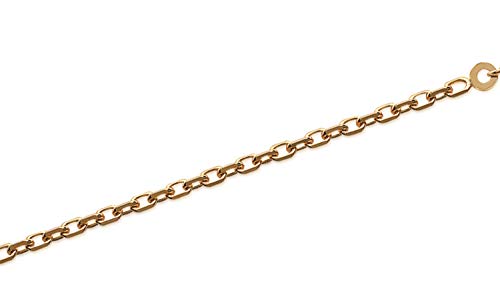 Chaine en Plaqué Or 18k Maille Forçat Diamantée 2.7mm collier Tata Gisèle