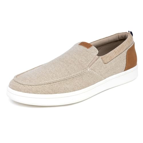Image of Nautica Men's Slip-On Loafers Casual Moc Toe Sneakers Boat Shoes Slipper for Men - Lightweight & Comfortable - Derwin