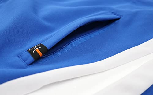 Screenshot-S51707 Mens Hip Hop Premium Slim Fit Winter Fleece Lined Track Jacket - Modern Athletic Workout Sport Fitness Tops With Side Taping-Royal-3Xlarge #TOP4