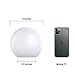 LOFTEK 6-inch LED Light Ball: Nursery Night Light with Remote Control, 16 RGB Color Changing & Dimming Rechargeable, Cordless Portable Floating Pool Lights for Kids or Decor