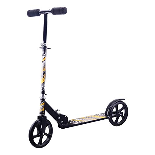 Patinete Scooter Dobrável Adulto 100kg Preto CIE/Lotus YTA-663PR-LX