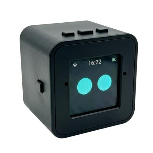 Mini AI Voice chatbot, smart Voice Assistant, Multiple AI Models, Emotional Interaction, 100+ Stickers, Suitable for Home and Office use, (Black)