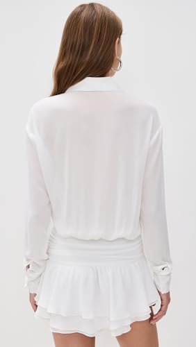 Women's Girls Girls MINI Dress, Snow, White, S3