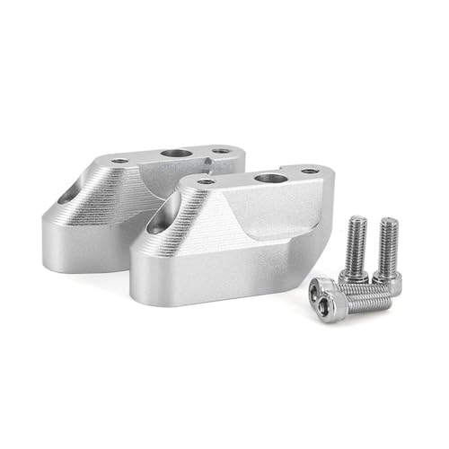 Rehausseur de guidon moto argent pour BMW R1200RS et R1250RS