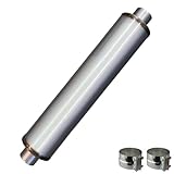 Exhaust Performance Muffler (5' ID Inlet / 5' OD Outlet / 51' Long) | Colt Exhaust | Stainless Steel | Free Two Band Clamps Included | Automotive Replacement Part