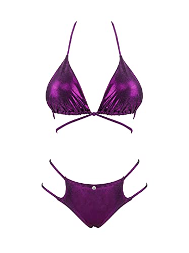 Bikini Balitta Obsessive extensible au fini scintillant galbant