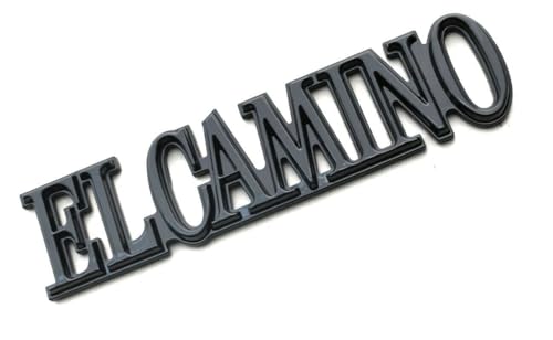 Image of 2Pcs Fit for 1978-1987 El Camino Quarter Panel Emblem 3D Badge Nameplate Letter Replacement for El Camino (Gloss Black)