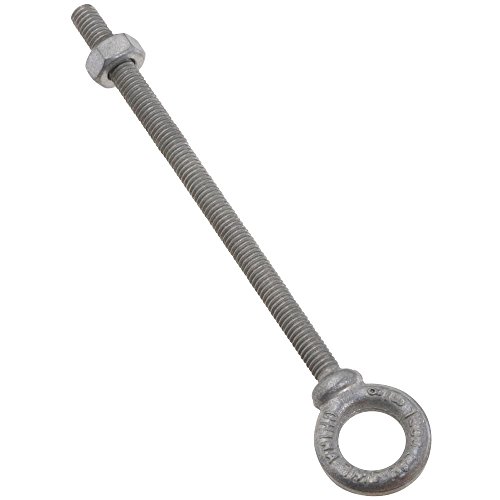 National Hardware N245-142 3260BC Eye Bolt in Galvanized Steel, 3/8" x 6"