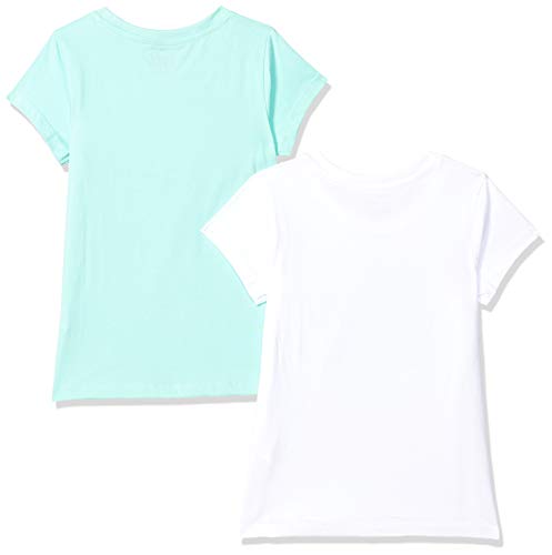 Image of Amazon Brand - Jam & Honey Girls 100% Cotton Printed Half Sleeves Regular Fit T-Shirt (Pack of 2)