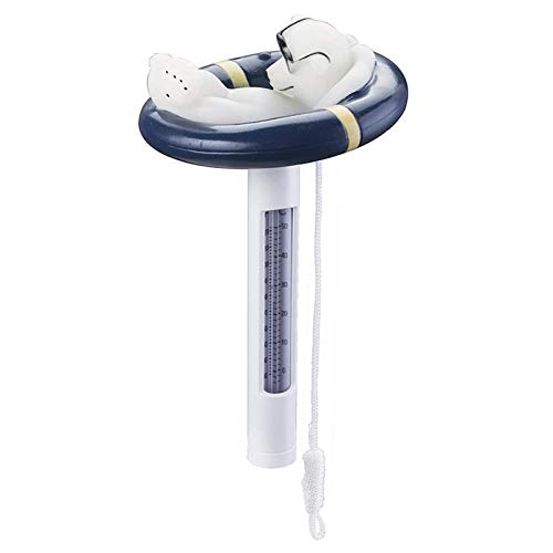 Per Pet 水温計プール お風呂温度計 水槽温度計 浮かべる水温計 フローティング温度計 水槽温度計 温泉水温計 水温テストメーター スイミングプール 防水 耐久性 温度表示 水族館プール風呂用に対応 華氏摂氏表示 Laideyilan