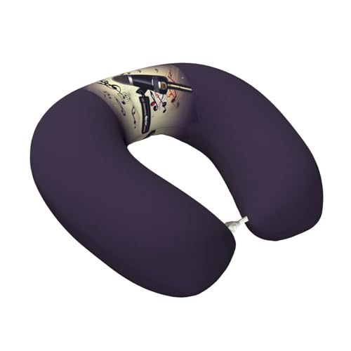 Almohada cuello U espuma memory 25 cm x 30 cm negra miniatura 2
