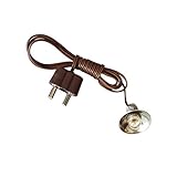Lampe mit Fassung E5,5, Stecker und 3,5 V Glühlämpchen