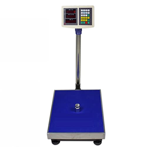 Báscula de plataforma plegable azul 660 lb capacidad miniatura 1