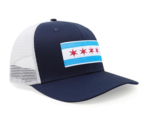 Image of International Tie City Hat for Men and Women, Adjustable Snapback Trucker Baseball Cap with Embroidered Patch