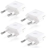 [arkrize] ヨーロッパ 変換プラグ Cタイプ [4個セット] 【 ヨーロッパ/韓国/スペイン/フィンランド などに対応◎】コンセント変換アダプタ 海外旅行用 電源変換プラグ