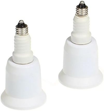 (E11 to E26/E27) Mini Candelabra E11 to E26/E27 Medium Screw Socket Adapter Converter (Pack of 6)