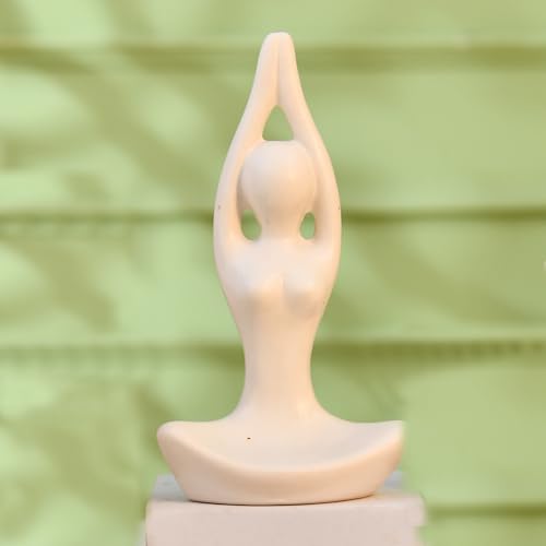 Image of CraftVatika Home Decor Decoration Items for Living Room, Modern Art Lady Yoga Posture Set of 3, Decorative Showpiece Gift for Women, Housewarming Wedding Gifts, Office Shelf Decorations