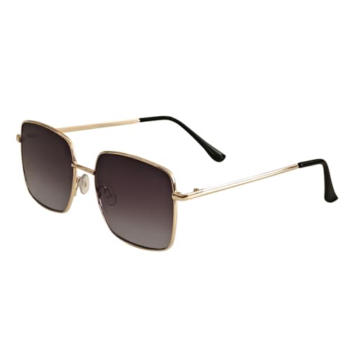 Trendy Square Metal Frame Sunglasses with Gradient Lenses Stylish Unisex Eyewear2