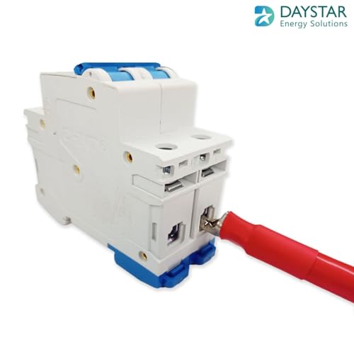 Image of Daystar 35 Sq Mm (2 Guage) Red and Black Charge Controller Cable | Battery Connecting Cables (2 Feet Each)