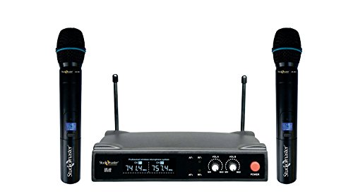 Image of Studiomaster Dual Wireless Microphone (2 Hand Mic) XR 40HH
