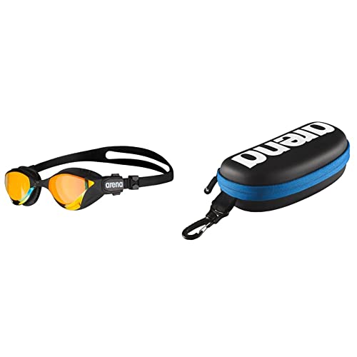 ARENA Cobra Tri Swipe Sporting_Goods Yellow Copper-Black One Size & Unisex Schwimmbrillenetui, Schwarz/Weiß/Royal, Einheitsgröße