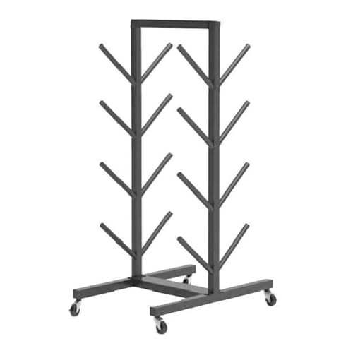 Yiju Skateboard Rack Ski and Snowboard Storage Rack Wheeled Metal Heavy Duty Longboard Rack 4 Tiers Skateboard Holder for Home