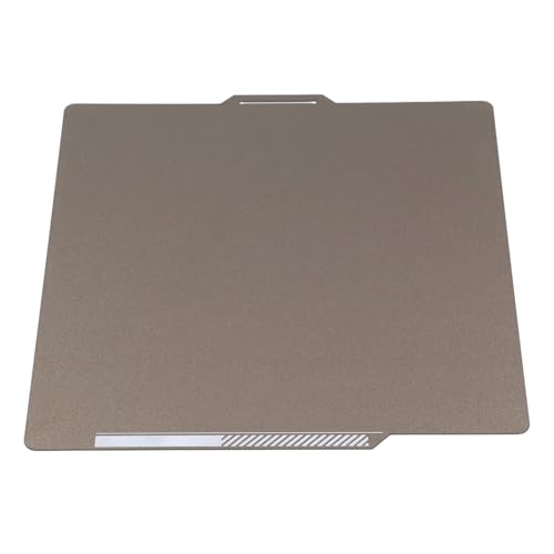 Double Sided Textured PEI Sheet 258 X 258mm, 3D Printe Build Plate Spring Steel Print Bed for Bambu Lab X1C P1P P1S, PEI Print Bed 1.3mm Thickness 3D Printer PEI Print Bed