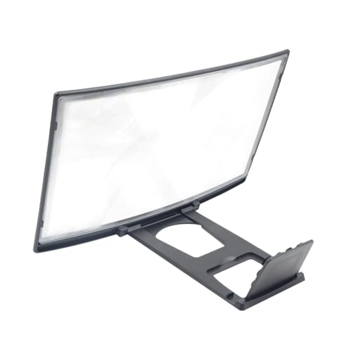 WEKADRIN Amplificador De Pantalla para Móvil Lupa Curva De Soporte Antideslizante para Ver Videos y Películas Alta Definición