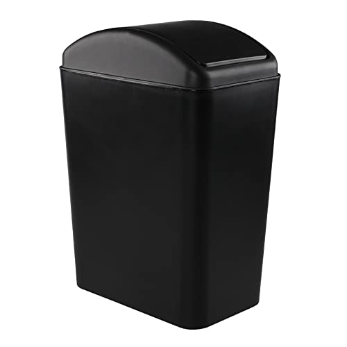 Caneca de basura rectangular de plástico 16 L slim Gloreen