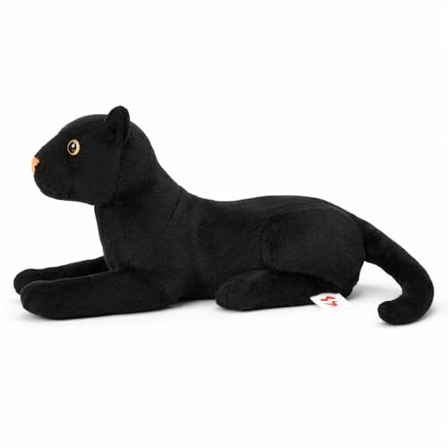 Image of Black Tiger Soft Toy for Kids | Plush Soft Toy for Baby Boys & Girls | Black Panther Stuffed Animal | Best Gift for Children | Black Color, 30 cm Length