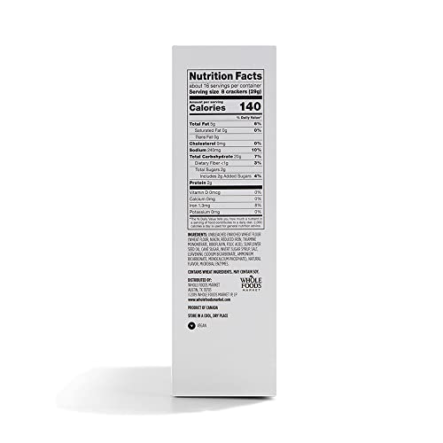 Image of 365 by Whole Foods Market, Natural Buttery Flavor Snack Crackers, 16 Ounce (Pack of 2)