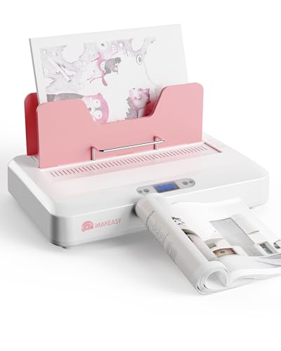 MAKEASY Pink Thermal Binding Machine 500 Sheets Capacity,...