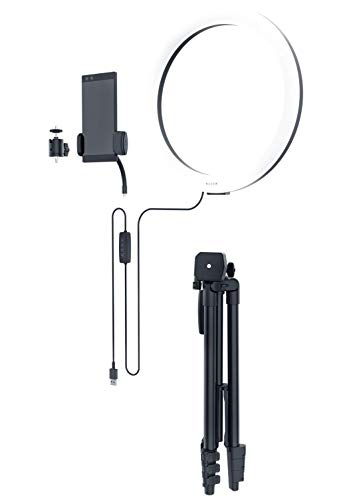 Razer Ring Light Anillo de luz LED USB de 12 Pulgadas con trípode para PC, transmisión móvil (Espectro de luz Ajustable, Brillo, Opciones de Montaje Flexibles) Negro - imagen 8