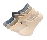 New Balance No Show Liner Socks, Assorted Colors, (M) Ladies 6-10/Mens 6-8.5, 6 Pair