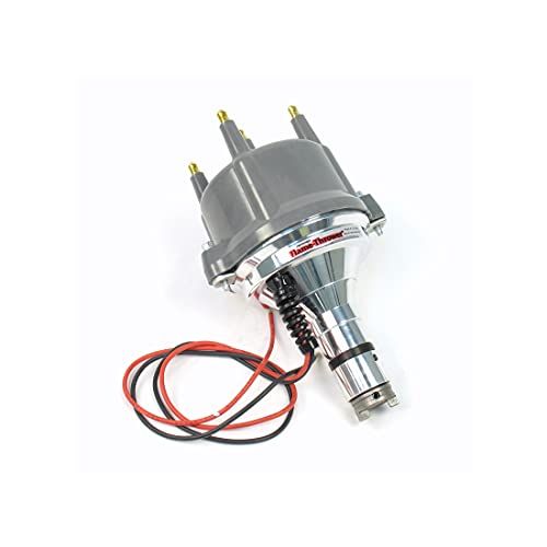 Image of PerTronix Flame-Thrower Billet Electronic Ignition Distributor with Ignitor II - Plug and Play Distributor for VW Beetle Type 1 Engines, Gray Cap - D180813